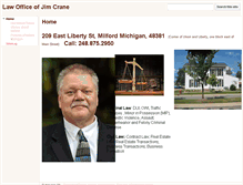 Tablet Screenshot of jimcranelaw.com